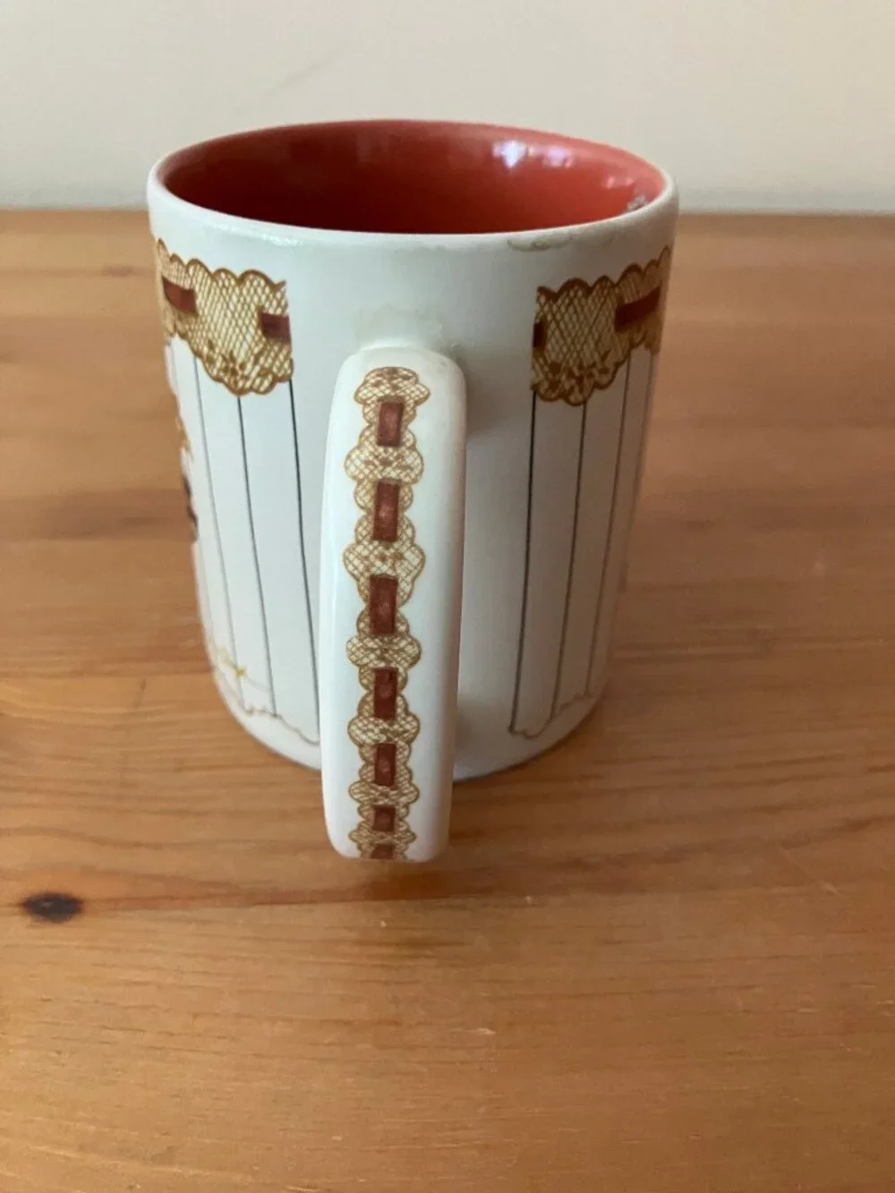 VTG 1999 Sandy's Clothet Claudette 10 oz. Coffee Mug Cup White Hat Shoe New